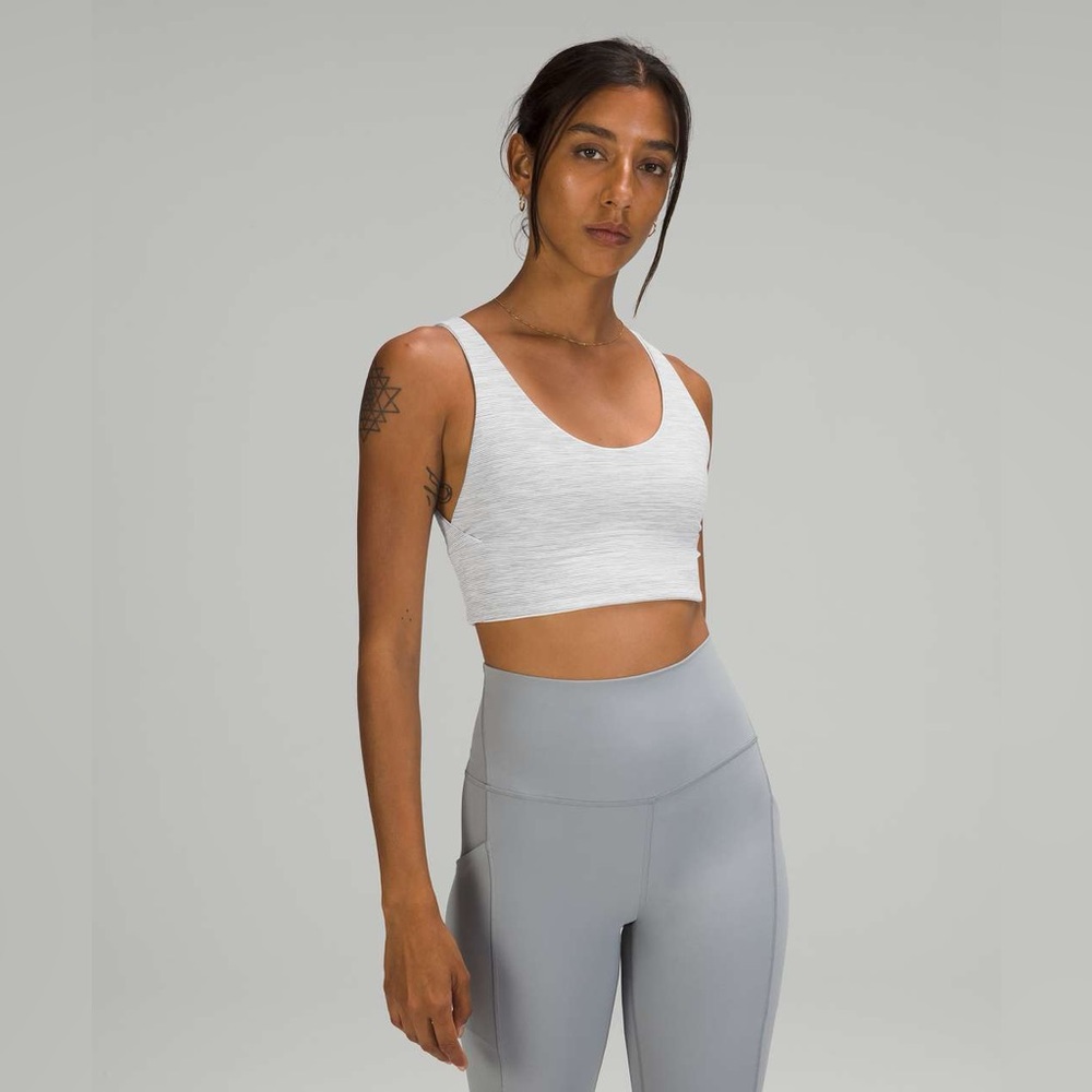Lululemon Align Reversible Bra *Light Support, A/B Cups Gray and White Size 4
